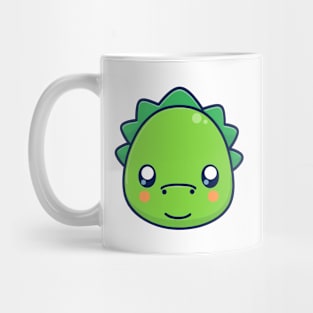 baby green dino head Mug